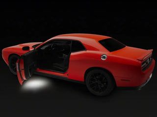 Raxiom Axial Series LED Door Courtesy Lamps: Fits Most Dodge Challenger Models (2015-2023)