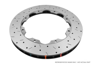 DBA 5000 Series 2-Piece Drilled & Slotted Front Brake Rotor w/ M6 Nuts: Dodge Challenger (2015-23)
