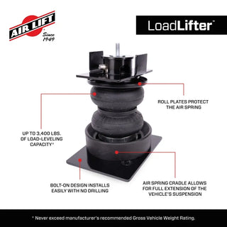 Air Lift Load Lifter 5000 Air Spring Kit w/ Cradle: Jeep Wrangler / Gladiator (18-26)