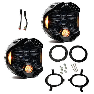 Baja Designs LP6 LED Headlight Kit: Jeep Wrangler JL / Gladiator JT (2018-2026) - Amber