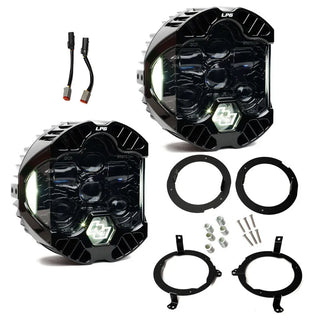 Baja Designs LP6 LED Headlight Kit: Jeep Wrangler JL / Gladiator JT (2018-2026) - Clear/White
