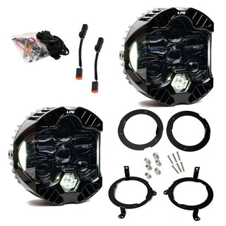 Baja Designs DOT LP6 LED Headlight Kit w/ Halogen: Jeep Gladiator / Wrangler (18-26)
