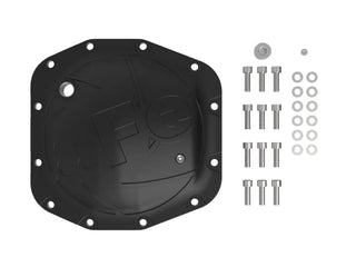 aFe POWER HD ¼” Cast Iron Front Diff Cover (FRONT): Jeep Wrangler / Gladiator (18-26) - Black