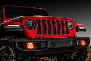 ORACLE Lighting LED Surface Mount Fog Light Halo Kit - Amber: Jeep Wrangler / Gladiator (2018-2026)