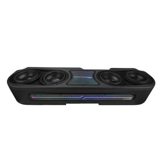 DS18 Underseat Subwoofer Box w/ 4x8in Subs & LED Lights: Jeep Wrangler / Gladiator (18-26) - Black