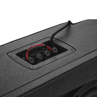 DS18 Underseat Subwoofer Box w/ 4x8in Subs & LED Lights: Jeep Wrangler / Gladiator (18-26) - Black