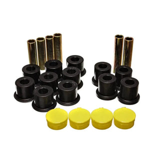 Energy Suspension Perf Poly Rear Leaf Spring Bushing Set: Dodge Durango (98-03) - Black