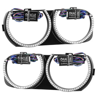 ORACLE Lighting Pre-Installed Halo Headlight Bezel Kit: Fits Dodge Challenger (15-23) w/o Controller