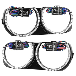 ORACLE Lighting Pre-Installed Halo Headlight Bezel Kit: Fits Dodge Challenger (15-23) w/o Controller