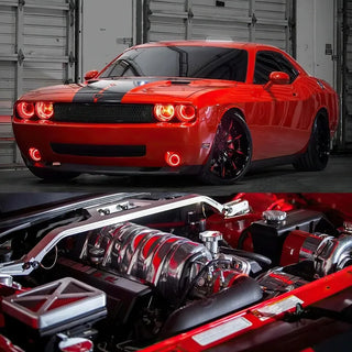 ORACLE Lighting Dynamic ColorSHIFT Head & Fog Halo Kit (COMBO): Dodge Challenger (08-14)