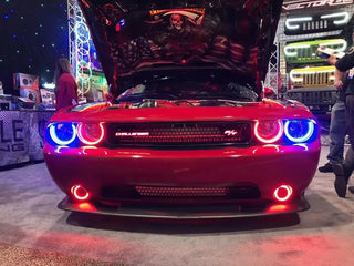 ORACLE Lighting Dynamic ColorSHIFT Head & Fog Halo Kit (COMBO): Dodge Challenger (08-14)