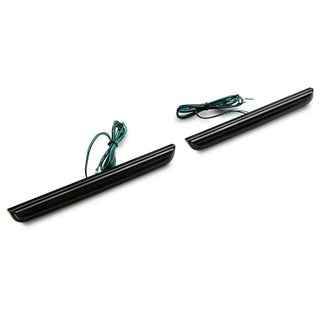 Raxiom Axial Series Smoked LED Rear Bumper Reflector Lamps: Dodge Challenger (15-23)