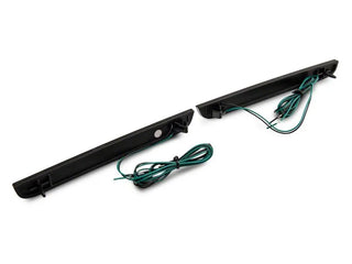 Raxiom Axial Series Smoked LED Rear Bumper Reflector Lamps: Dodge Challenger (15-23)