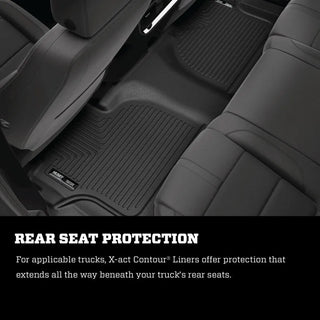 Husky Liners X-Act Contour 2nd Seat Floor Liner: Dodge Challenger (2015-2023) - Black