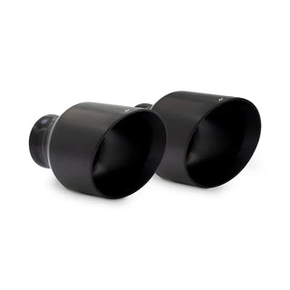 Mishimoto Black 5" Double-Wall Muffler Tip Pair: Dodge Charger / Challenger (2015-2023)