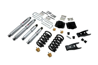 Belltech Lowering Kit 3" F 4" R drop With SP Shocks: Dodge Ram 3500 (V10 & Diesel) 1994 - 2002