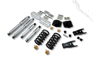 Belltech Lowering Kit 3" F 4" R drop With SP Shocks: Dodge Ram 3500 (V10 & Diesel) 1994 - 2002