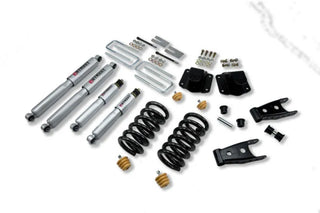 Belltech Lowering Kit 3" F 4" R drop With SP Shocks: Dodge Ram 3500 (V10 & Diesel) 1994 - 2002