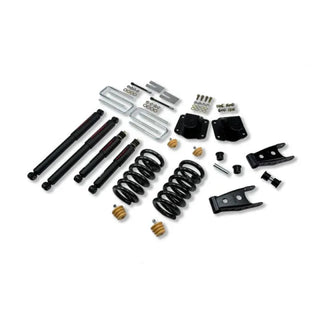 Belltech Lowering Kit 3" F 4" R drop With ND Shocks: Dodge Ram 3500 (V10 & Diesel) 1994 - 2002