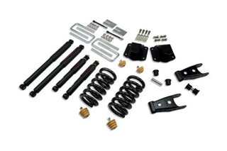Belltech Lowering Kit 3" F 4" R drop With ND Shocks: Dodge Ram 3500 (V10 & Diesel) 1994 - 2002
