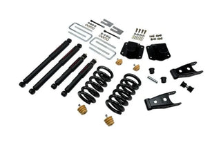 Belltech Lowering Kit 3" F 4" R drop With ND Shocks: Dodge Ram 3500 (V10 & Diesel) 1994 - 2002
