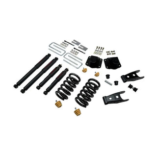 Belltech Lowering Kit 3" F 4" R drop With ND Shocks: Dodge Ram 3500 (V10 & Diesel) 1994 - 2002