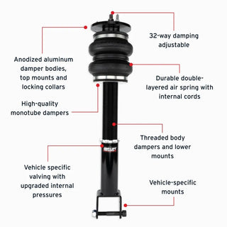 Air Lift Performance Front Air Suspension Kit: Dodge Charger (11-23) / Challenger (15-23)