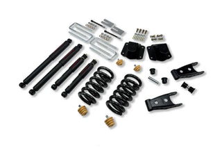 Belltech Lowering Kit 3" F 4" R drop With ND Shocks: Dodge Ram 3500 (V10 & Diesel) 1994 - 2002