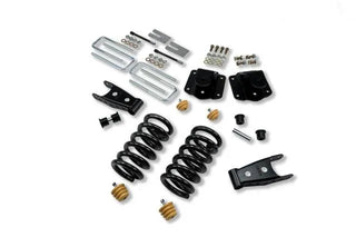 Belltech Lowering Kit 3" F 4" R drop W/O Shocks: Dodge Ram 3500 (V10 & Diesel) 1994 - 2002