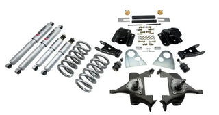 Belltech Lowering Kit 3" F 4" R drop With SP Shocks: Dodge Ram V8 (Extended Cab Auto Trans) 1994 - 1999