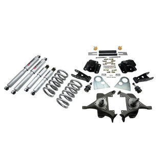 Belltech Lowering Kit 3" F 4" R drop With SP Shocks: Dodge Ram V8 (Extended Cab Auto Trans) 1994 - 1999