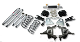 Belltech Lowering Kit 3" F 4" R drop With SP Shocks: Dodge Ram V8 (Extended Cab Auto Trans) 1994 - 1999