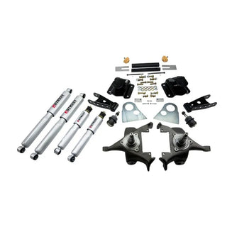Belltech Lowering Kit 2" F 4" R drop With SP Shocks: Dodge Ram V8 (Extended Cab Auto Trans) 1994 - 1999