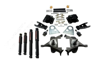 Belltech Lowering Kit 2" F 4" R drop With ND Shocks: Dodge Ram V8 (Extended Cab Auto Trans) 1994 - 1999