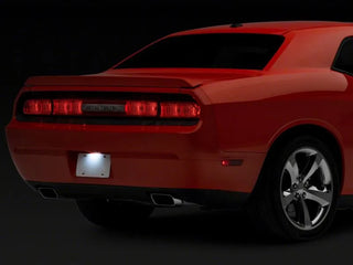 Raxiom Axial Series LED License Plate Lamp: Dodge Challenger 2008-2014