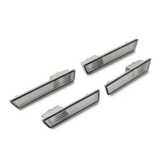 Raxiom Axial Series Clear Side Marker Lamps: Dodge Challenger 2008-2014 w/ Red and White LED Bulbs
