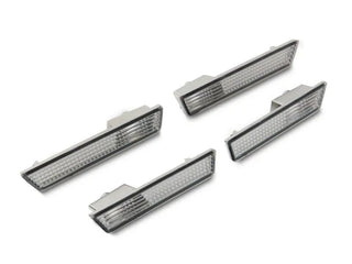 Raxiom Axial Series Clear Side Marker Lamps: Dodge Challenger 2008-2014 w/ Red and White LED Bulbs