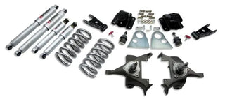 Belltech Lowering Kit 3" F 4" R drop With SP Shocks: Dodge Ram V8 (Regular Cab Auto Trans) 1994 - 1999