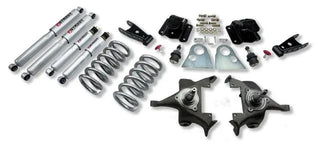 Belltech Lowering Kit 3" F 4" R drop With SP Shocks: Dodge Ram V8 (Regular Cab Auto Trans) 1994 - 1999