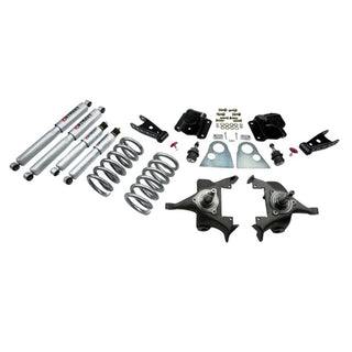Belltech Lowering Kit 3" F 4" R drop With SP Shocks: Dodge Ram V8 (Regular Cab Auto Trans) 1994 - 1999
