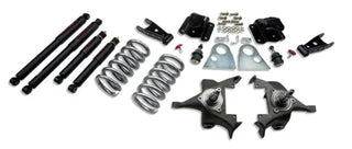 Belltech Lowering Kit 3" F 4" R drop With ND Shocks: Dodge Ram V8 (Regular Cab Auto Trans) 1994 - 1999