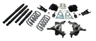 Belltech Lowering Kit 3" F 4" R drop With ND Shocks: Dodge Ram V8 (Regular Cab Auto Trans) 1994 - 1999