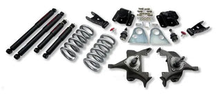 Belltech Lowering Kit 3" F 4" R drop With ND Shocks: Dodge Ram V8 (Regular Cab Auto Trans) 1994 - 1999