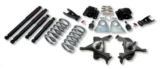 Belltech Lowering Kit 3" F 4" R drop With ND Shocks: Dodge Ram V8 (Regular Cab Auto Trans) 1994 - 1999