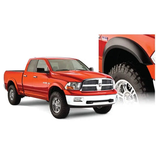 Bushwacker Extend-A-Fender Style Fender Flares 4pc (REAR): Dodge Ram 1500 (2009-2018) - Black
