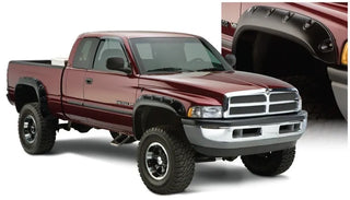 Bushwacker Pocket Style Fender Flares 4pc (78/96in Bed) - Black: Fits Dodge Ram (94-02)