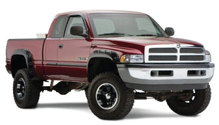 Bushwacker Pocket Style Fender Flares 4pc (78/96in Bed) - Black: Fits Dodge Ram (94-02)