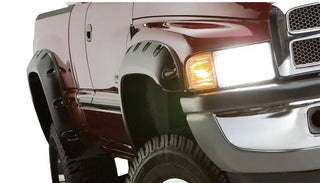Bushwacker Pocket Style Fender Flares 4pc (78/96in Bed) - Black: Fits Dodge Ram (94-02)