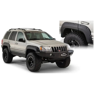 Bushwacker Cutout Style Fender Flares 2pc (REAR): Jeep Grand Cherokee 1999-2004 - Black