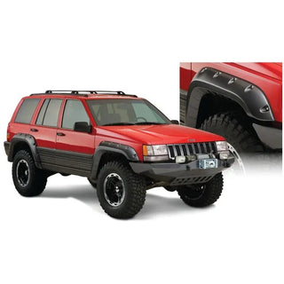 Bushwacker Cut-Out Style Fender Flares 4pc: Jeep Grand Cherokee 1993-1998 - Black